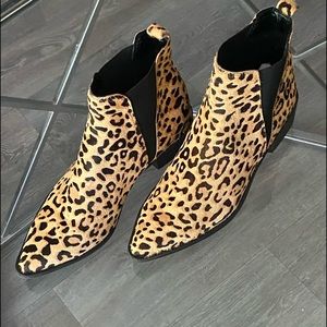 Steve Madden Jerry Calf Hair Leopard Booties